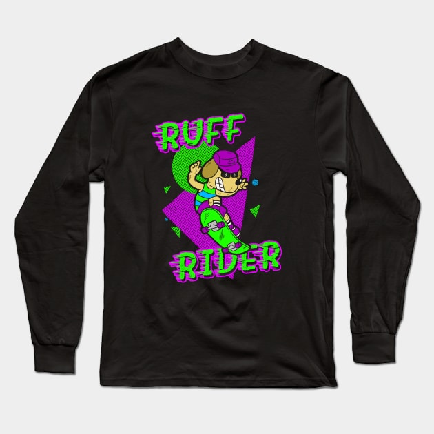 Ruff Rider Long Sleeve T-Shirt by dumbshirts